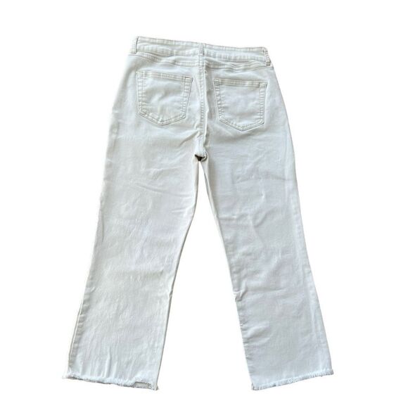 Rewash High Rise White Jeans Cropped Size 9/29 - Picture 2 of 6